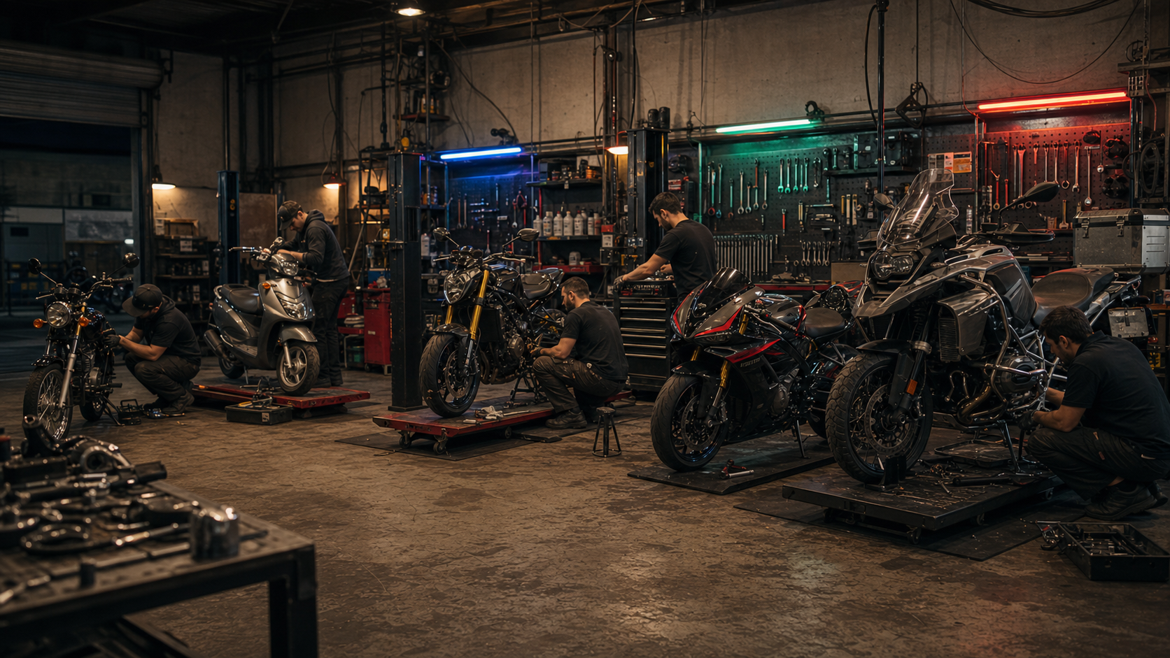 Reparacion multimarca de motocicletas